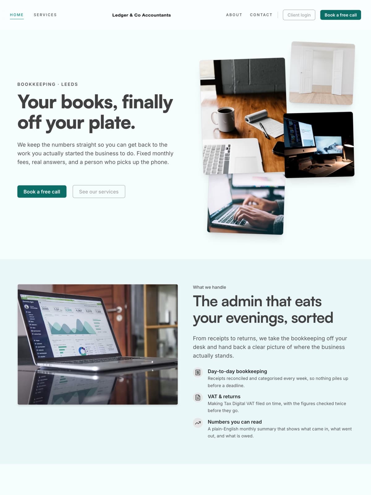 The the accountancy demo demo site, built on Promino