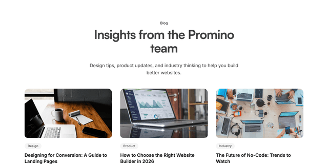 Preview of the blog-grid section