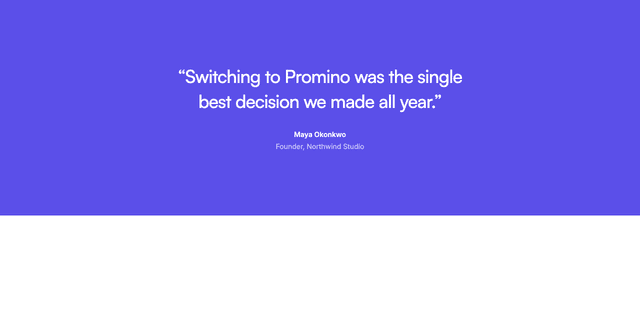 Preview of the pull-quote section