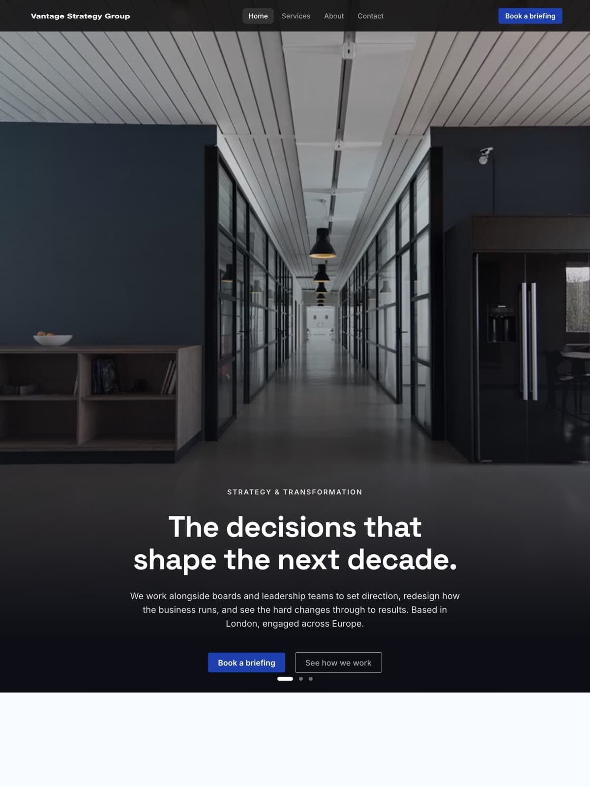 The the consulting demo demo site, built on Promino