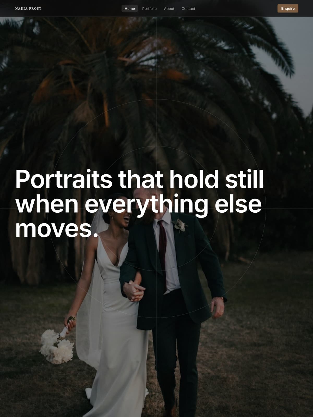 The the portrait photography demo demo site, built on Promino